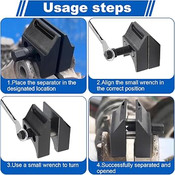 Car Suspension Split Hub Steering Knuckle Spreader,Knuckle Spreader Tool | Suspension Strut Hub Steering Knuckle Spreader,Universal Strut Spreader Tool,Suspension Strut Spreader Tool with Gloves