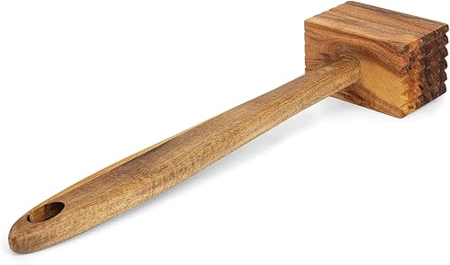 Miniatura 7 de Ironwood Gourmet Ablandador de carne de madera de acacia, 11.5 pulgadas, marrón