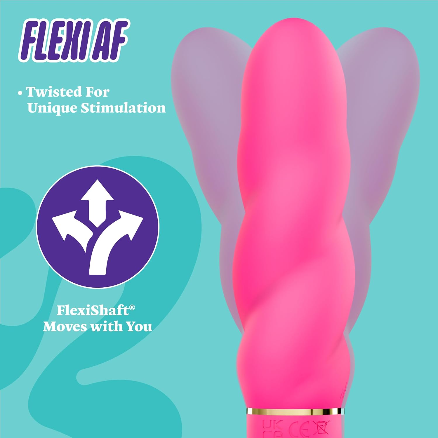 Blush Aria - Amazing AF 6" Spiral Silicone Vibrator - Personal Massager with 10 Vibration Modes for Nipple Clitoral G-Spot Stimulation - Waterproof & USB Rechargeable - Adult Sex Toy for Women - Pink