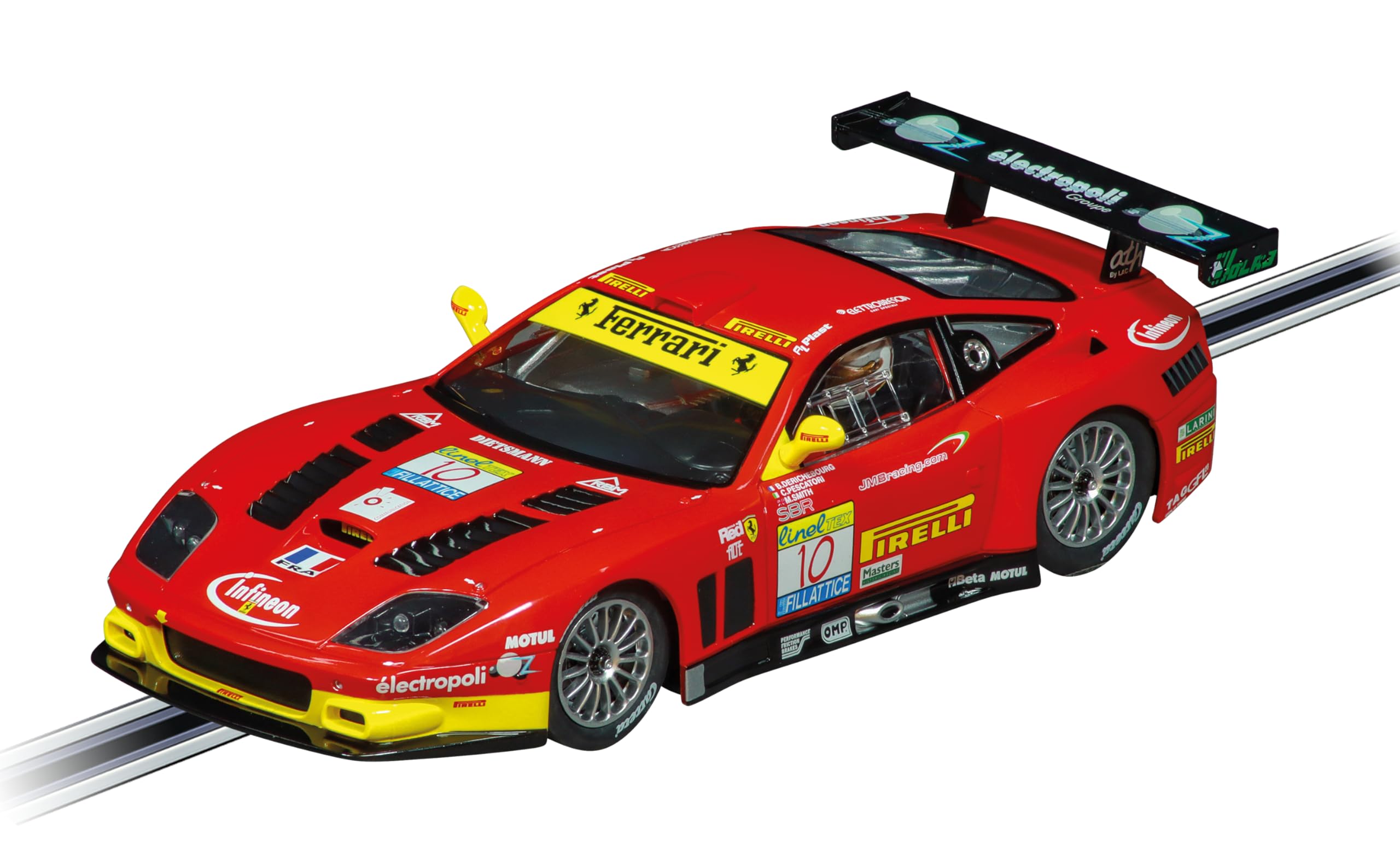 Carrera Digital 124 I Ferrari 575 GTC No.10 Spa Francorchamps 2017 I Auto für Rennbahn | Rennbahnen und lizensierte Slotcars | bis zu 4 Spieler | Für Kinder ab 10 Jahren & Erwachsene