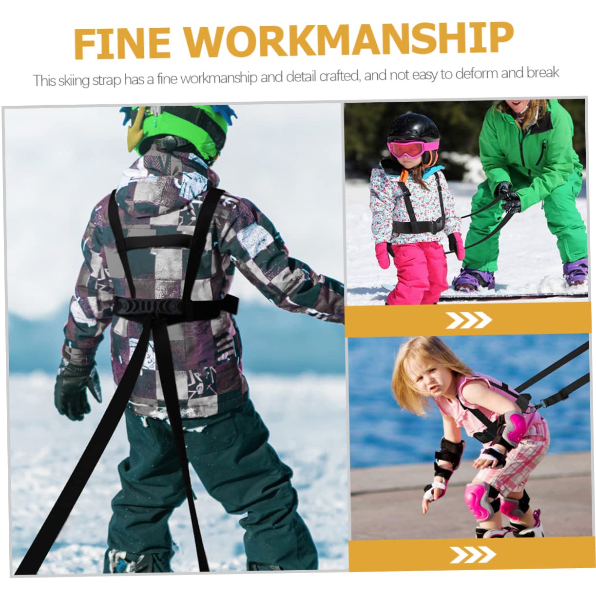 balacoo Ski Harness for Kids Ski Balance Teaching Belt Outdoor Supply Professional Skiing Traction Strap