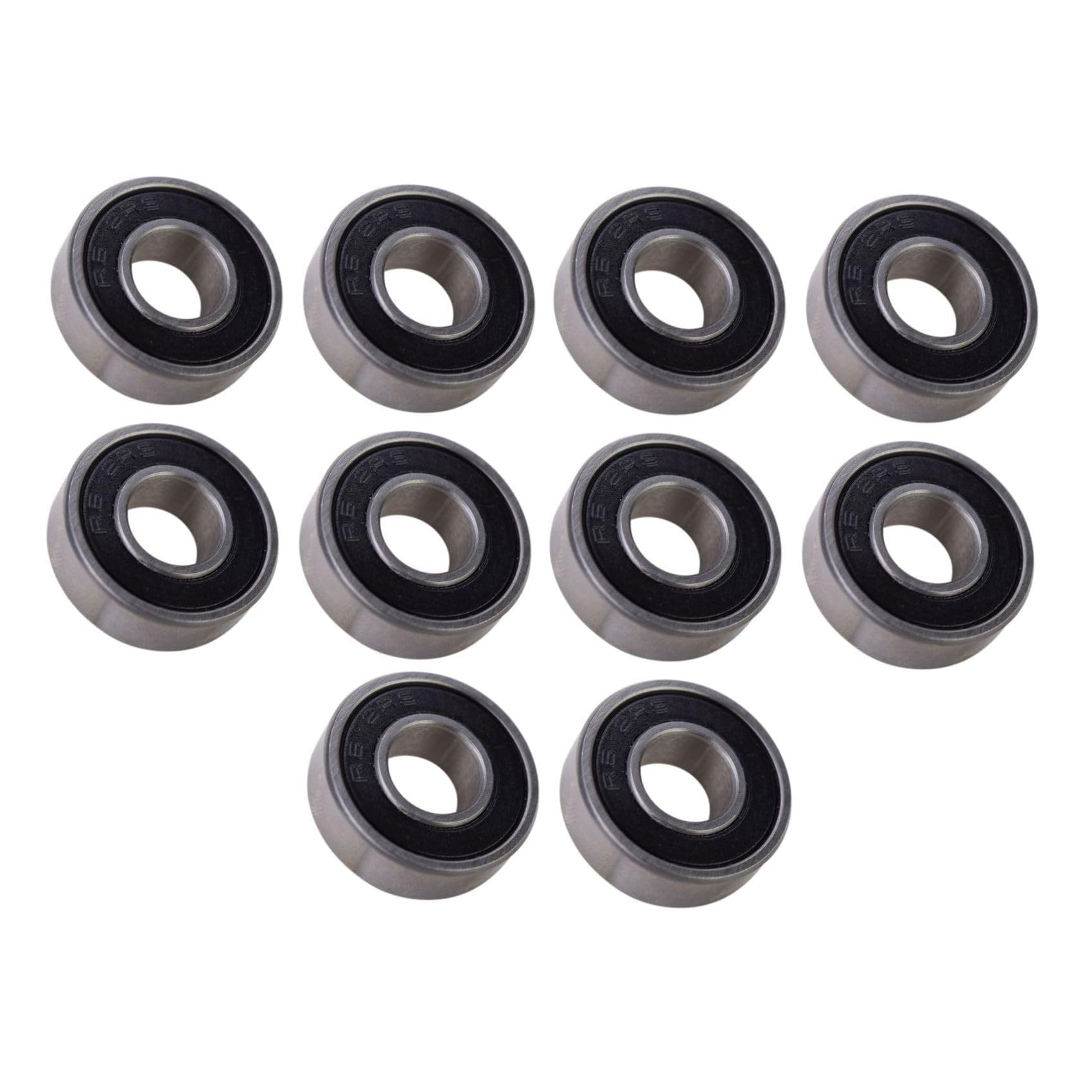 TXRRZMI (10 Each) R6-2Rs Sealed Radial Ball Bearing 3/8 Id X 7/8 OD X 9/32 Wide R6Ppd-7R6 ER2SRBB38IX78OX93WSR62R, Direct Replacement