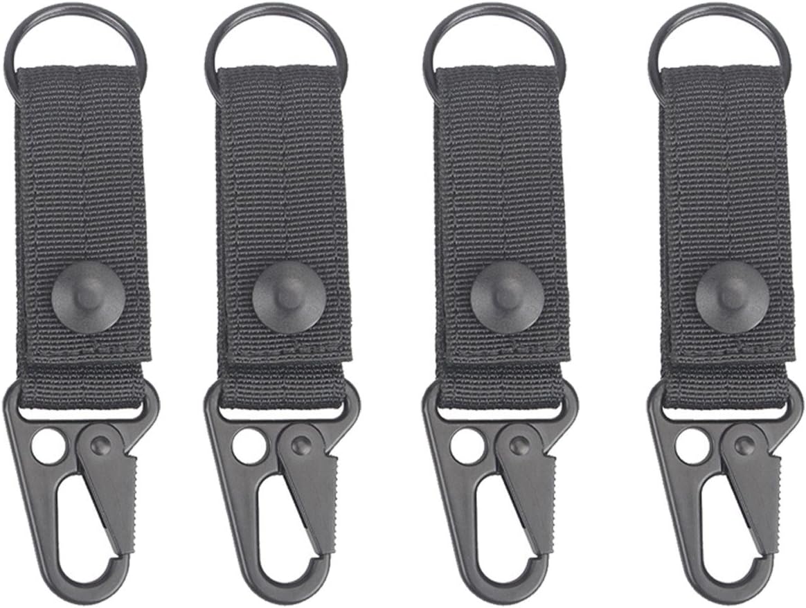 XTACERTactical Molle Key Ring Gear Key Keeper Keychain Snap Secure Kit of Attachments