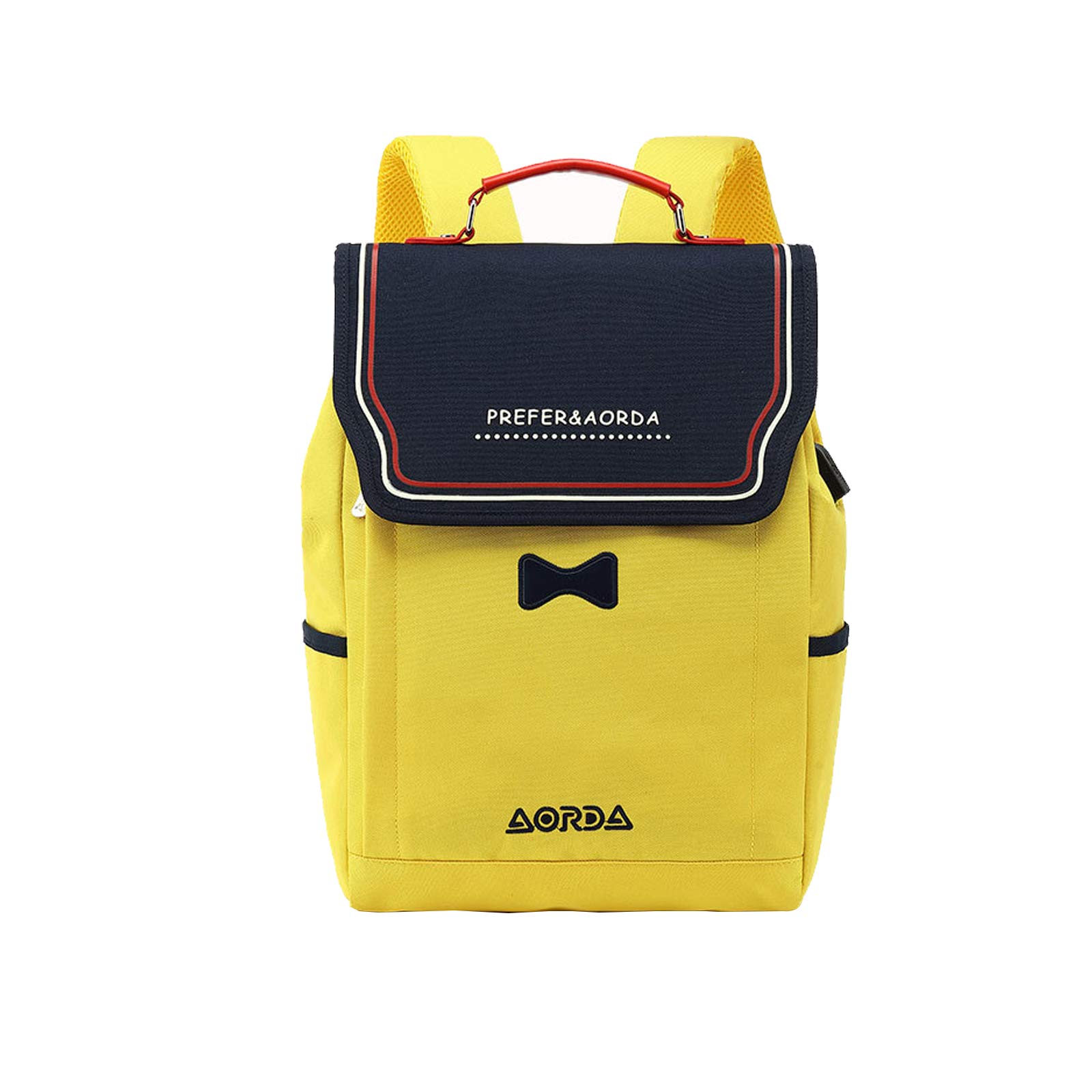 FANDARE Donna Zaino Casual Borsa da Scuola con Caricatore USB Ragazze Borsa da Scuola per 15.6 inch Laptop Backpack Scuola Viaggio Shopping Tessuto Oxford Impermeabile Zaini Giallo