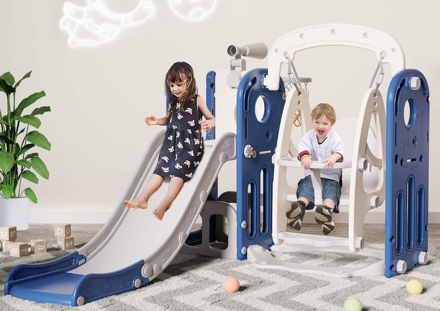 Toddler Slide and Swing Set, Indoor Outdoor in UK Ubuy