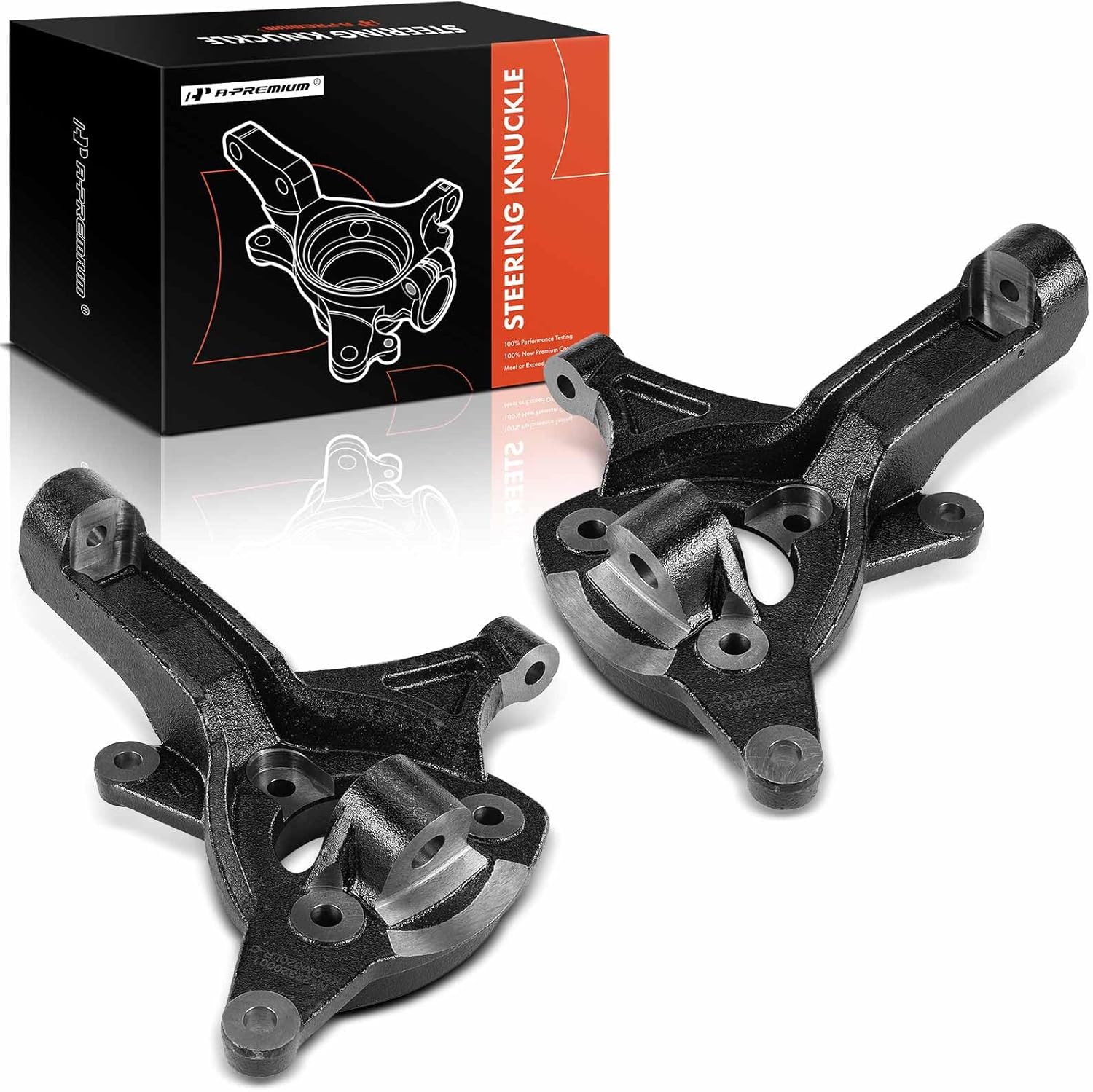 A-Premium 2 x Front Suspension Level Kit, 5 inch Lift Spindles, Compatible with Chevrolet Silverado 1500 2016 2017 2018, RWD, Driver and Passenger Side