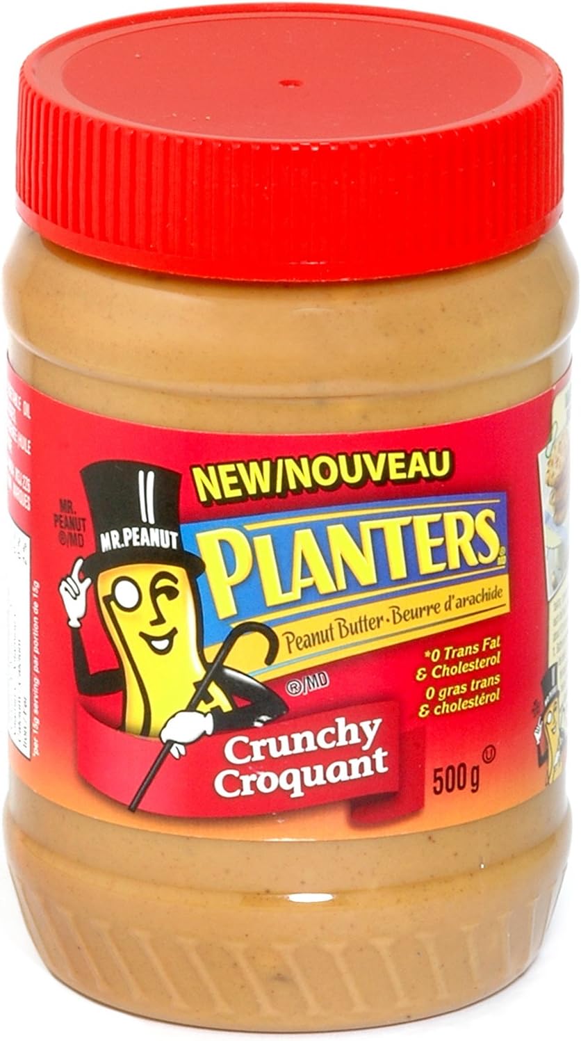 PlantersCrunchy Peanut Butter, 500g/17.6oz., {Imported from Canada}