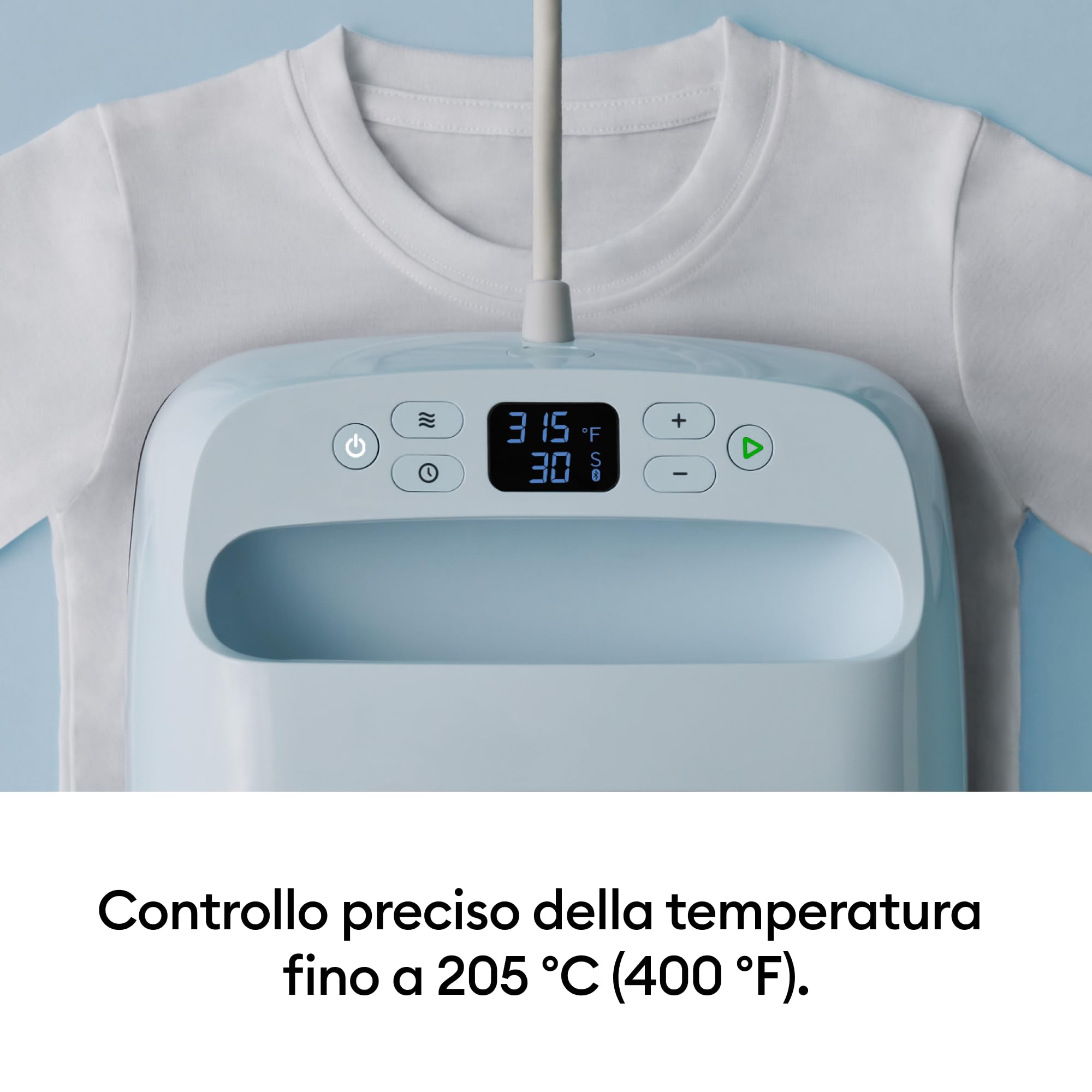Cricut EasyPress 3 Piastra termica da 30x25 cm,Termopressa per felpe,coperte,festoni e altro, utilizzare con termovinile (HTV), Infusible Ink, prodotti per sublimazione, temp. max. 205 °C, blu zen