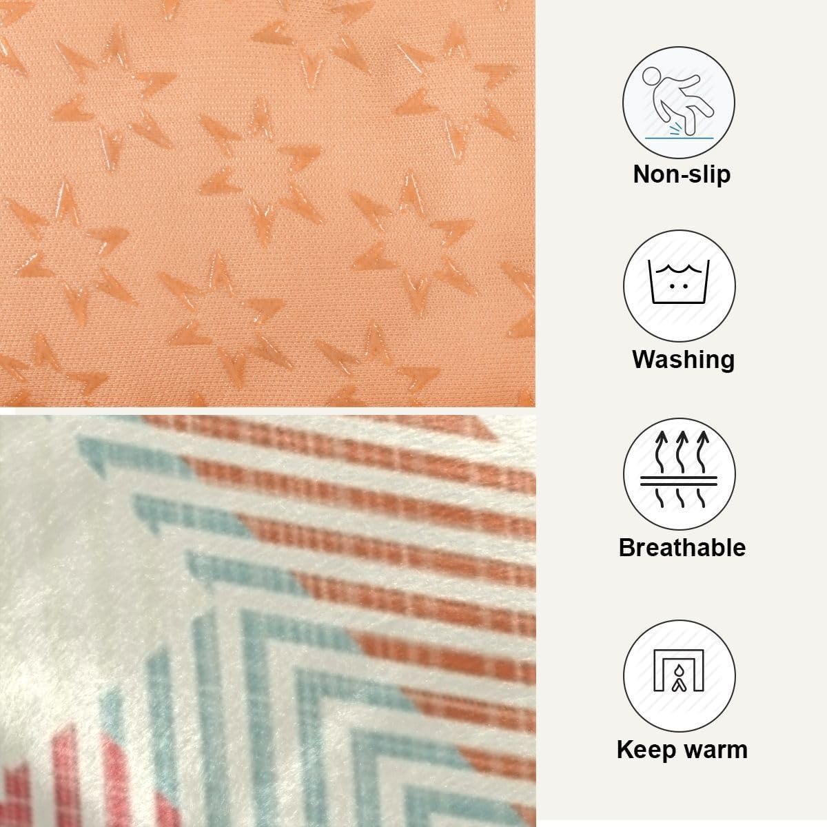 review Colorful StripesPet Bed Crate Mat Comfortable Non-Slip Bottom Design Washable Cushion Padding Pet for Small Medium Dogs Dogs and Cats,24x18in