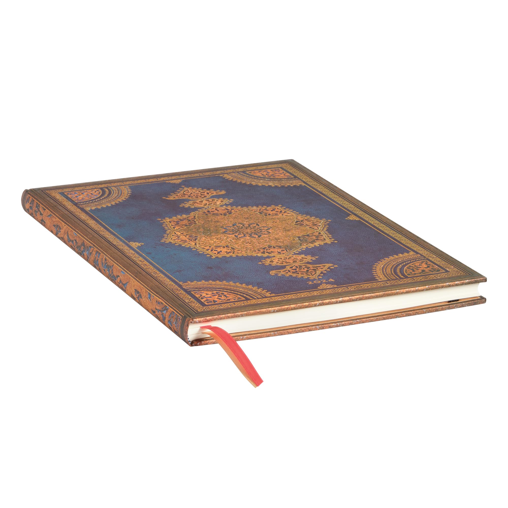 Safavid Indigo (Safavid Binding Art) Grande 12-month Dayplanner 2024