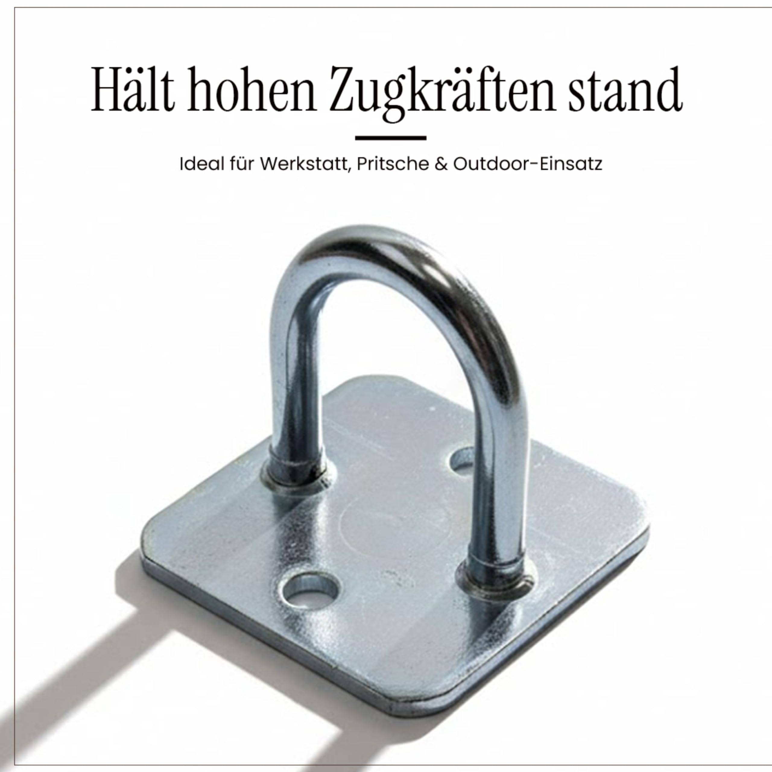 EnB Bügelkrampe 26x21 mm – 20 Stück verzinkte Planenhaken Made in Germany – rostfrei & extrem widerstandsfähig – Anhängerzubehör für Trailer, Pritsche & Boot – langlebig & bruchsicher