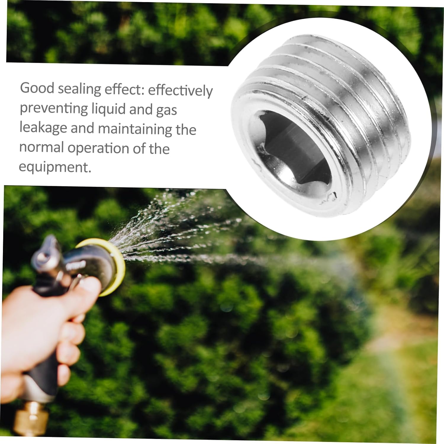 10pcs Steel Pipe Fitting Threaded Inserts for Pneumatic Connectors and Thread Repair Kits Leakproof Seal and Quick Installation