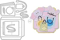 Vista 18 de DzIxY One Cloud Border Label Troqueles de corte de metal para kit de fabricación de tarjetas, troqueles de papel de gofrado, plantillas de máquina