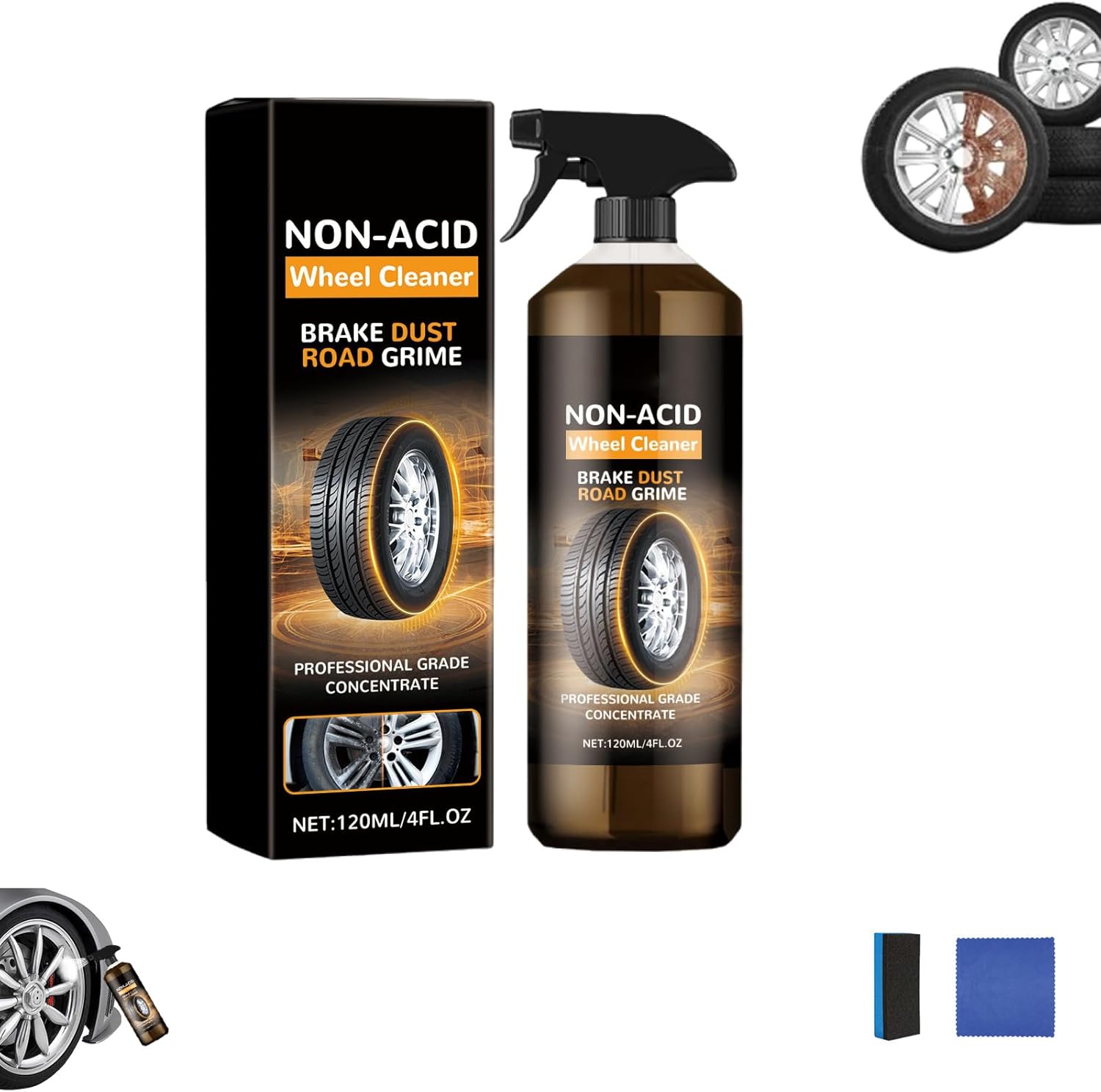 Amazon.com: Wheel Blaze Cleaner, Wheelblaze Wheel Cleaner, 120ml ...
