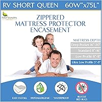 Vista 11 de Protector de colchón para sofá cama tamaño individual, 39 pulgadas de ancho x 72 pulgadas de largo x 5 pulgadas de profundidad, funda impermeable