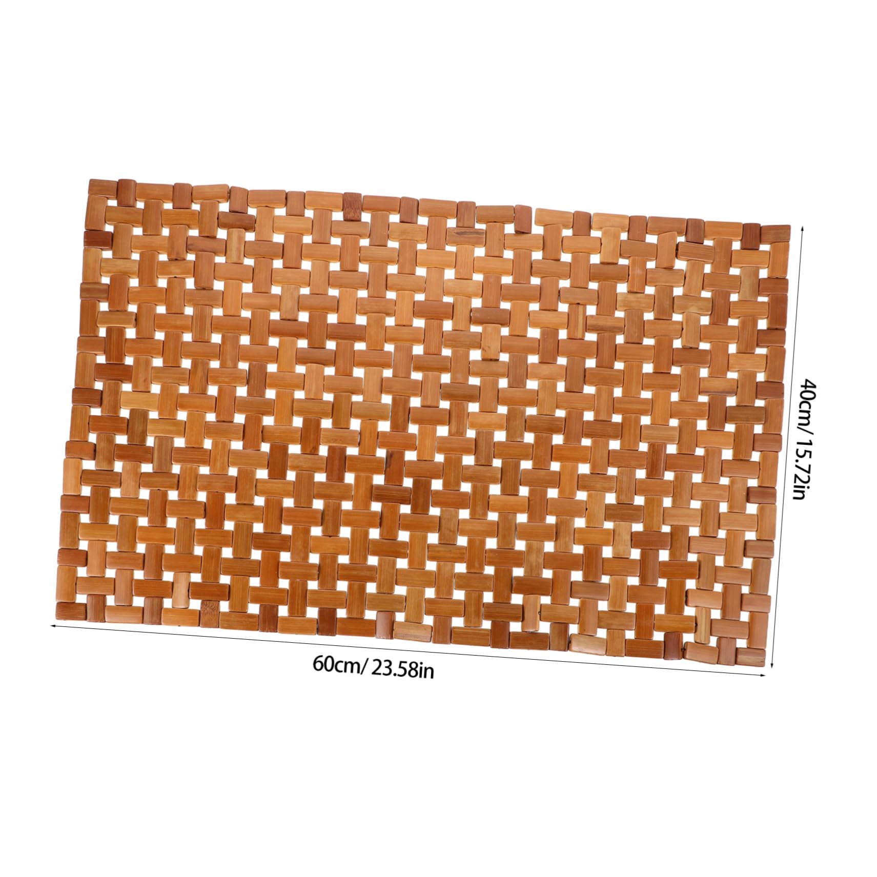Tapis Bambou Antidérapant Pliable pour Salle De Bain Mat De Sauna Et Spa Utilisation Intérieure Et Extérieure Et