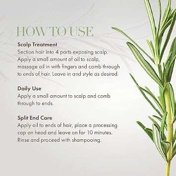 Mielle Organics Hair Products Rosemary Mint Hair Growth Oil 2 oz,(Pack of 2),Infused with Biotin to Encourage and Strengthen Hair Growth,Rid of Itchy and Dry Scalp