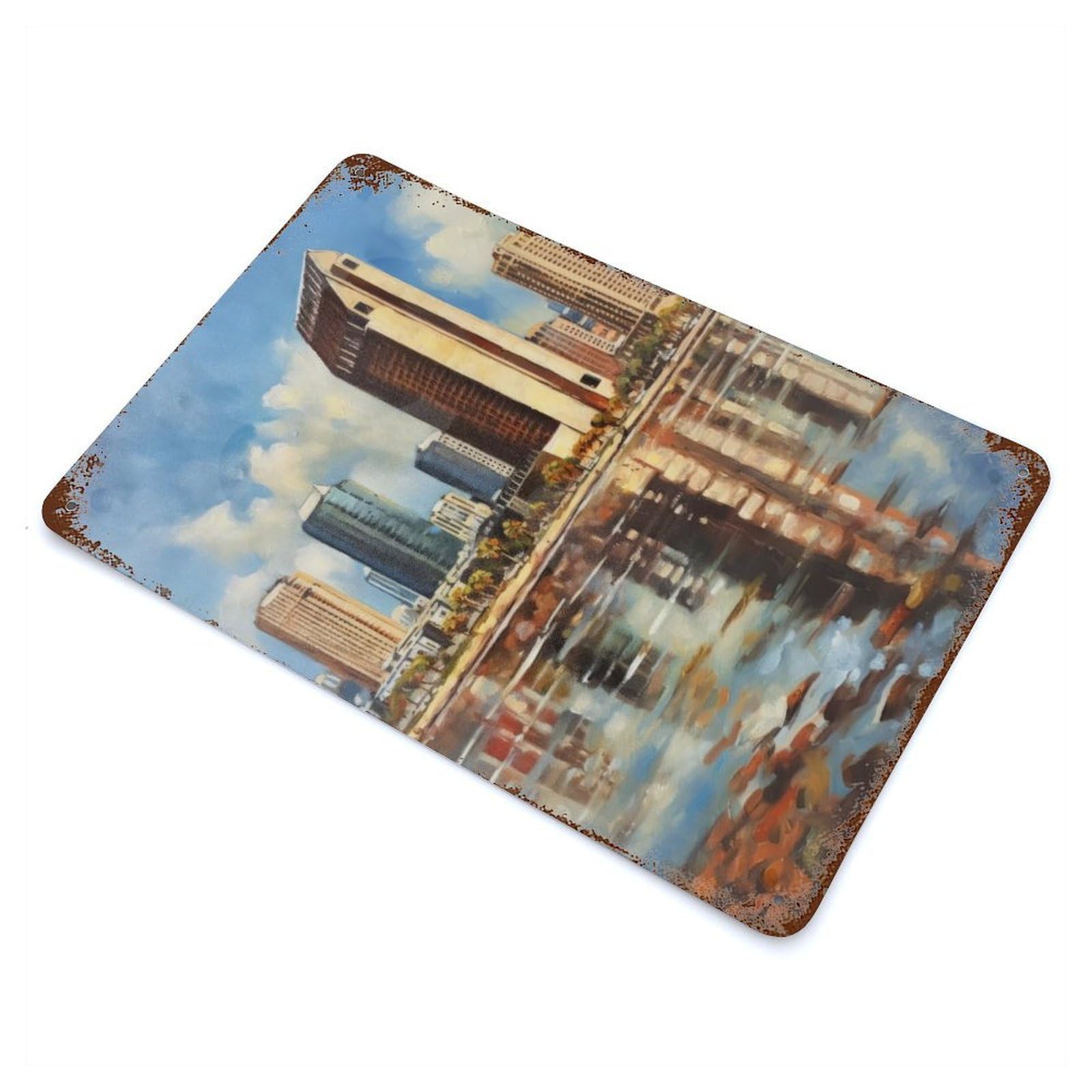 San Diego Beauty USA Vintage Metal Tin Sign 11.8"x7.9", Ideal for Cafe, Home Bar And Lounge Decor