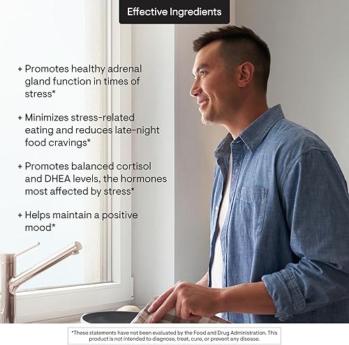 Vista 5 de THORNE - Ansiedad y apoyo al estrés - 5-MTHF, vitaminas B, folato y extractos de plantas para apoyar el sueño, los antojos y el estrés* - 30