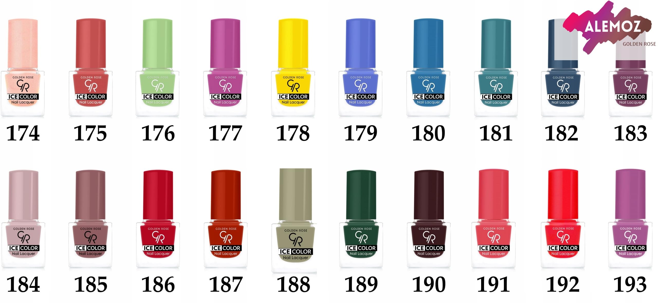 Golden Rose Ice Color Nail Lacquer No: 104 - Parlak Bitişli Mini Oje 6 ml