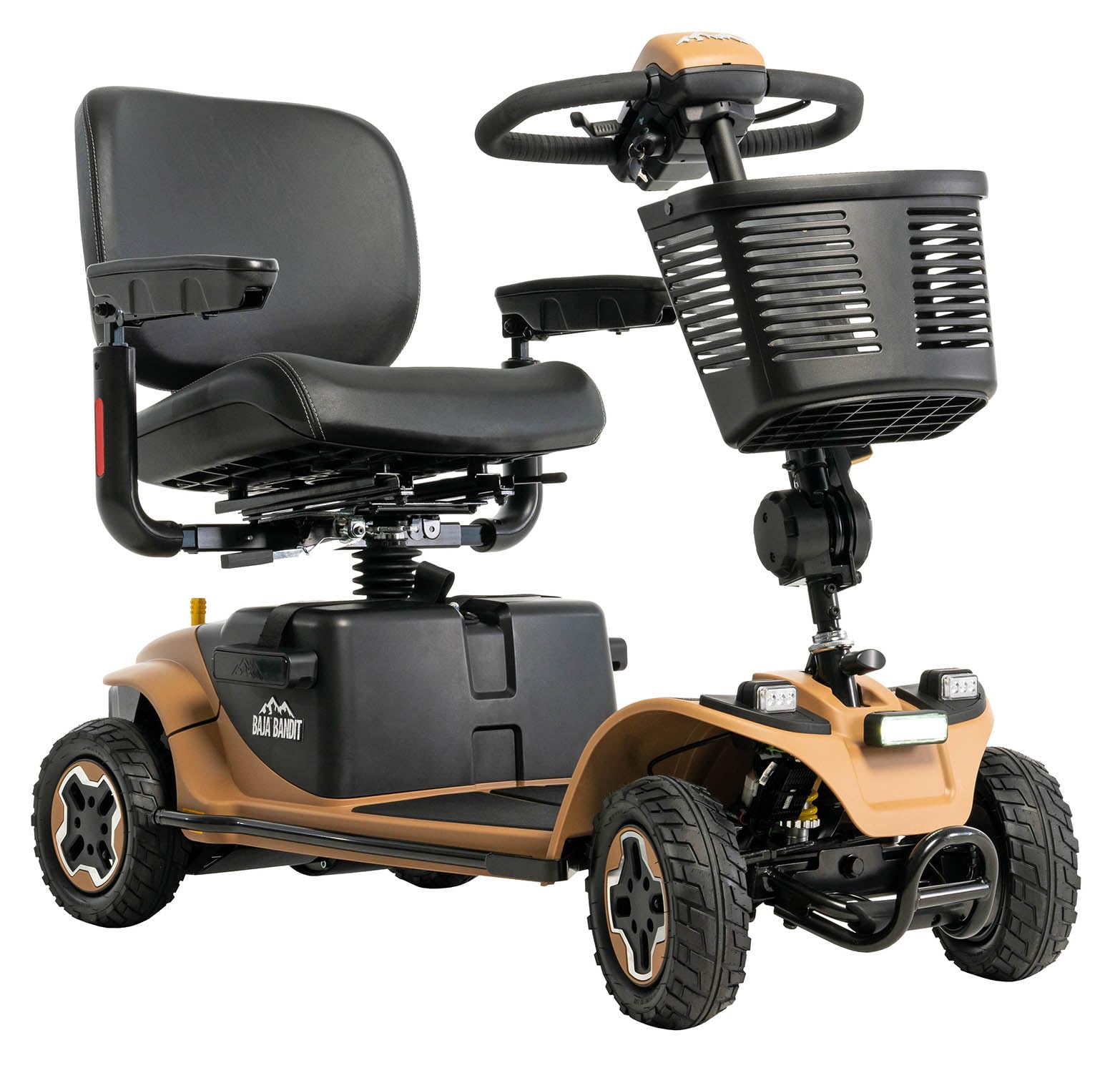 Pride Mobility Baja Bandit Outdoor Mobility Scooter with Extended Warr (20 AH Battery - 18