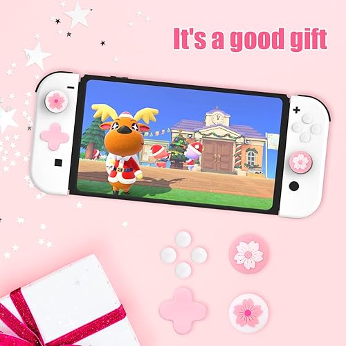 Miniatura 7 de Tapas de agarre para el pulgar, bonitos agarres para Nintendo Switch, funda de silicona suave compatible con Nintendo SwitchSwitch OLEDSwitch Lite,