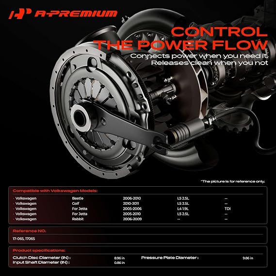 A-Premium Transmission Clutch Kit Compatible with Volkswagen