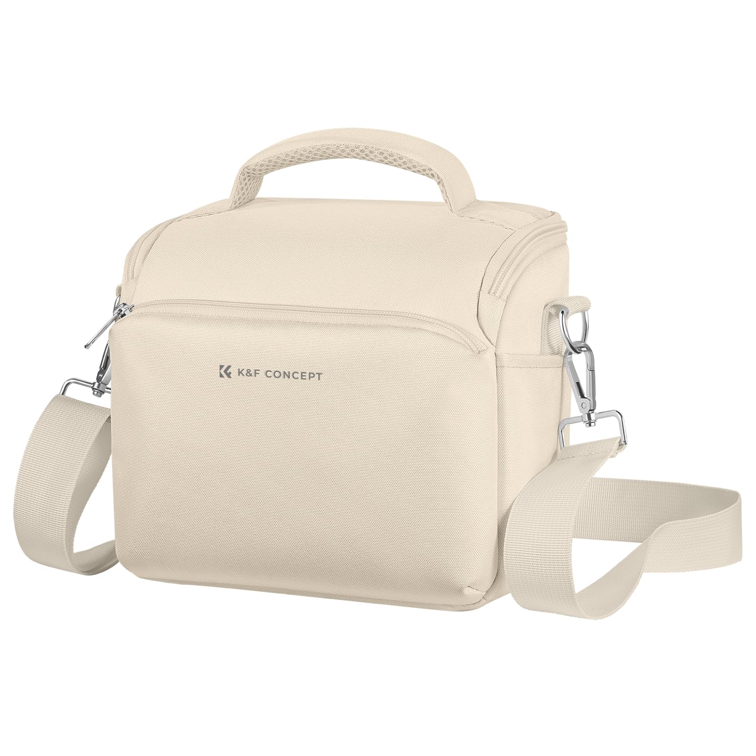 K&F Concept カメラバッグ ショルダーバッグ カメラショルダーバッグ おしゃれ 一眼レフカメラバッグ 5L 仕切り付き 撥水加工 軽量 手提げ/ショルダー カメラケース カメラアクセサリー/小物入れ収納用バッグ 旅行/出張/アウトドア撮影用バッグ 保護 コンパクト