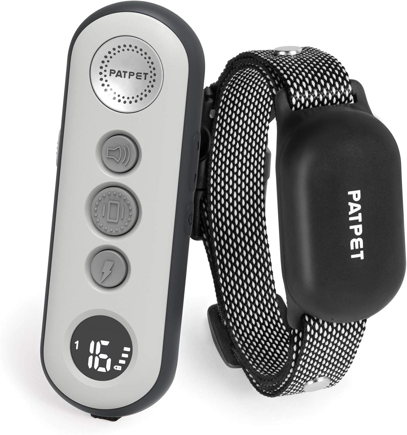 PATPET P-Collar 680 Dog Training Collar with Remote - Waterproof Shock Vibration Beep Modes, 4000ft Range for 8-120lbs Dogs