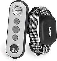 PATPET P-Collar 680 Dog Training Collar with Remote - Waterproof Shock Vibration Beep Modes, 4000ft Range for 8-120lbs Dogs