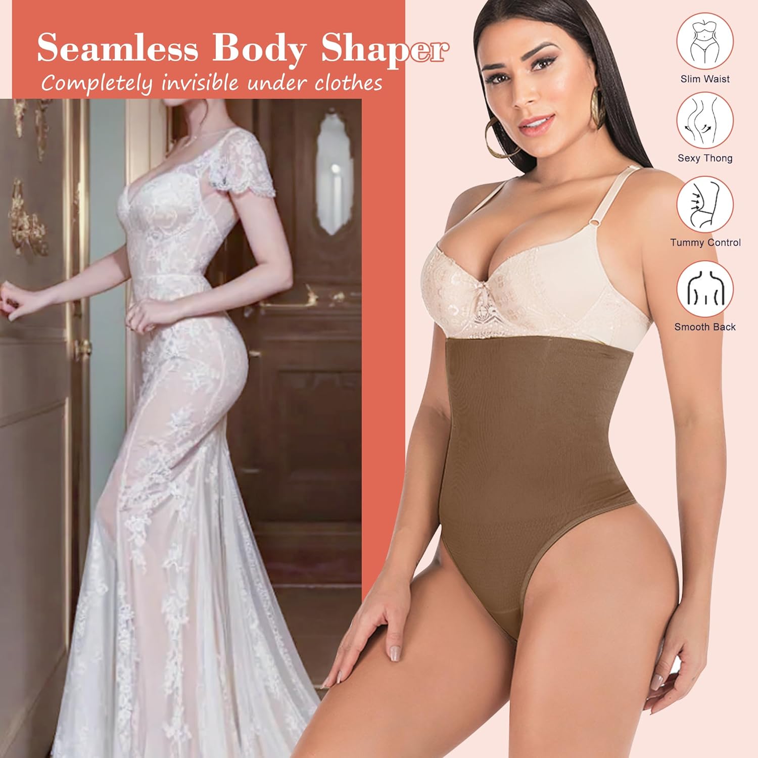 Hioffer 328 Women Waist Cincher Girdle Tummy Slimmer Sexy Thong Panty Shapewear - Image 5