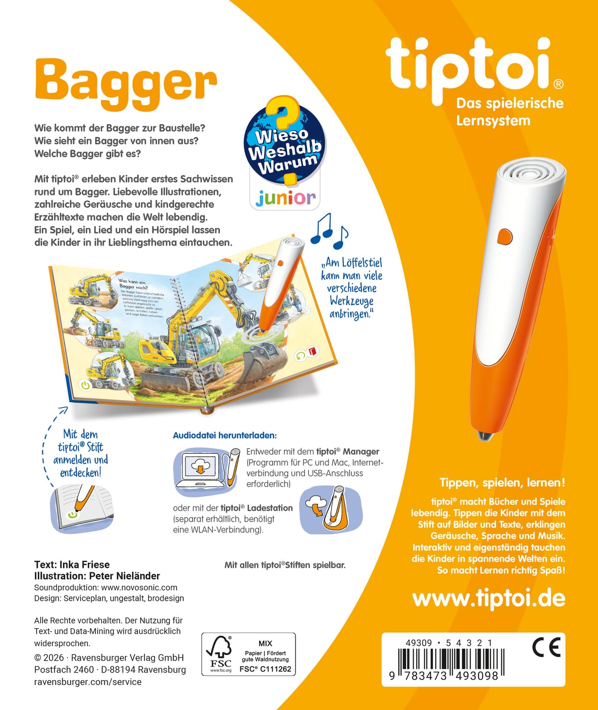 tiptoi® Wieso? Weshalb? Warum? junior - Bagger