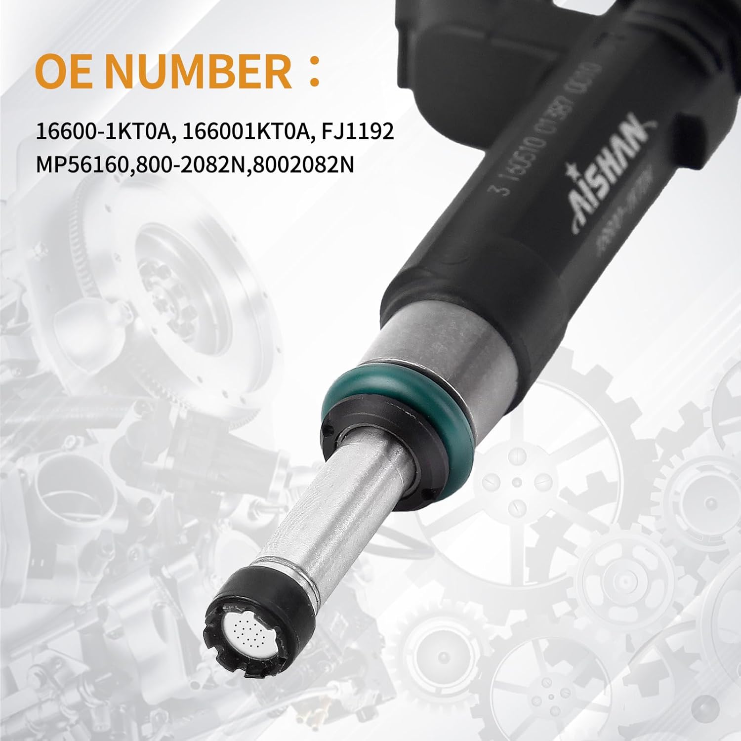 4PCS Fuel Injectors 18 Holes Compatible with Nissan Versa 2012 2013 2014 2015 2016 2017 L4 1.6L Replace# 16600-1KT0A 166001KT0A FJ1192