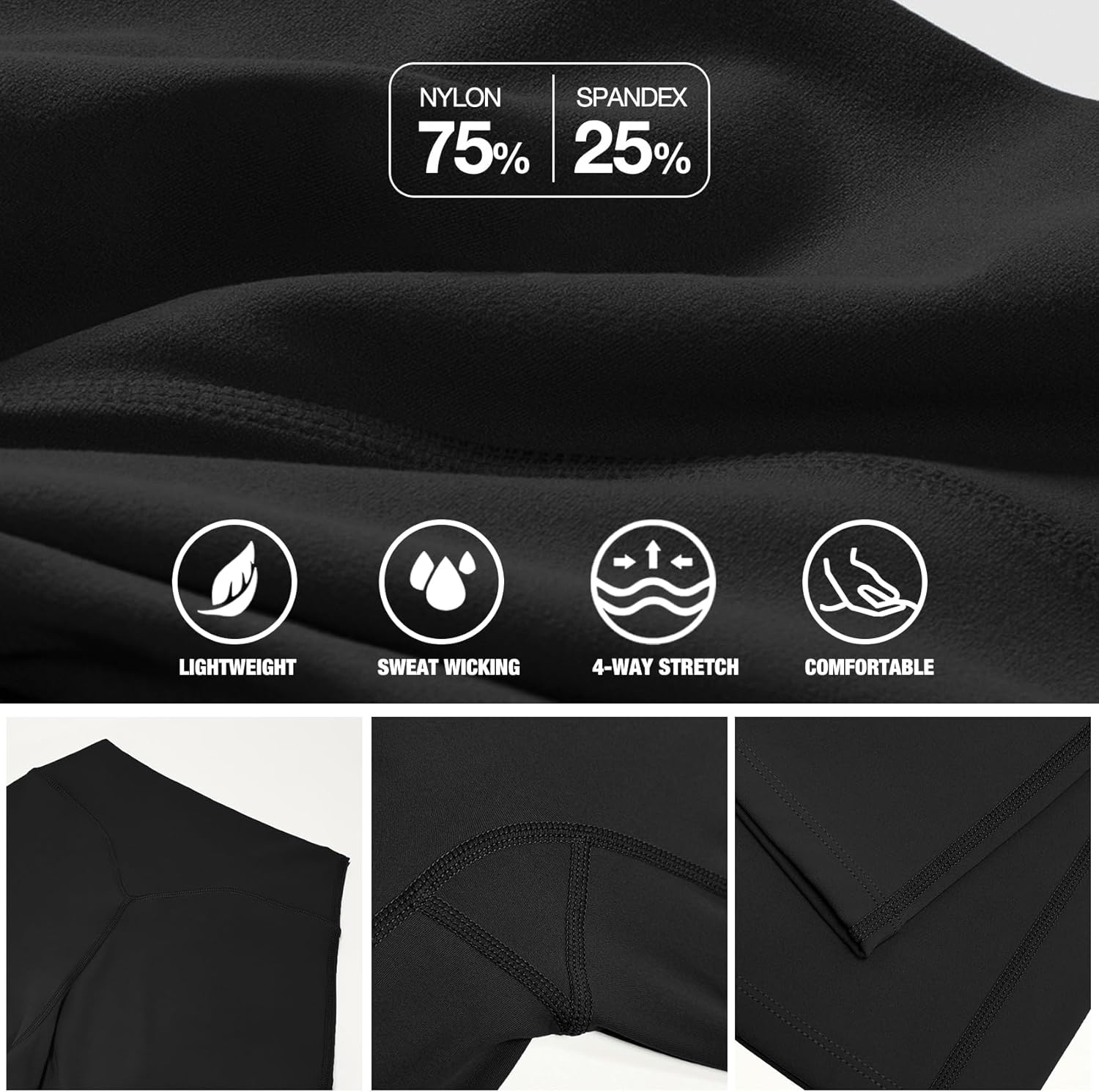 JGS1996 Wide Leg Yoga Pants Bottoms Straight Leg Leggings for Women High Waist Stretch Booty Casual Gym Workout Sweatpants - Image 6