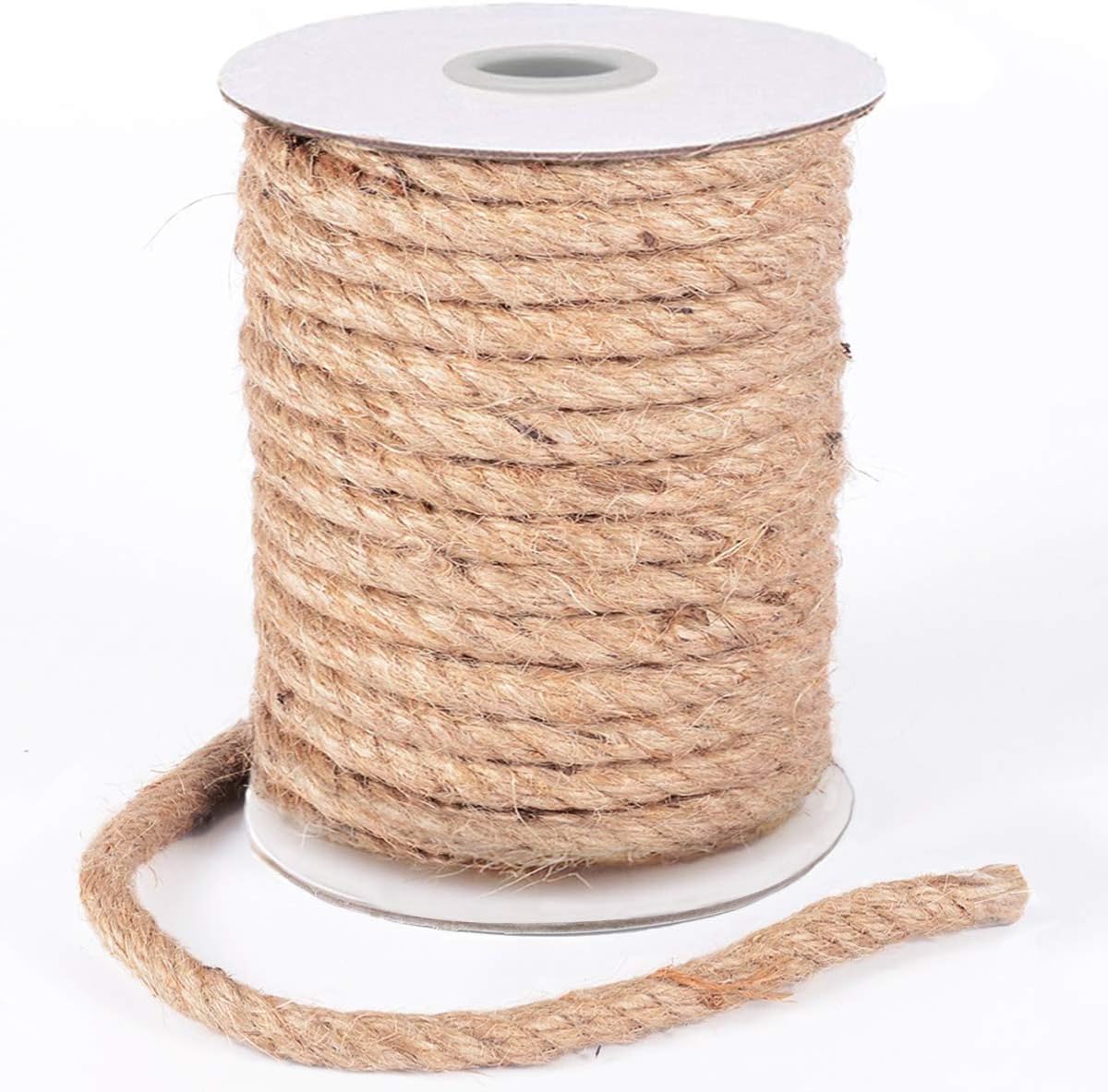 Jute Rope 10mm 30M Hemp Rope Twine Hessian Cord Craft for cat Scratching Post Gardening Home Industrial Packaging Arts and Crafts Decoration Bundling