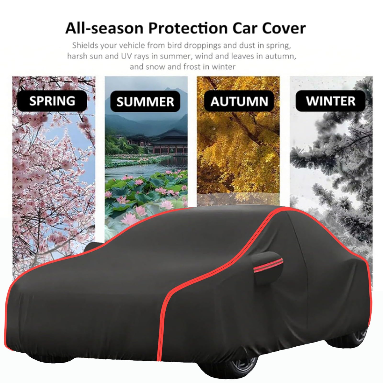 Bache Voiture Exterieur Anti-Grêle pour Opel Mokka (2020-2025), Housse Auto de Protection Etanche Respirante Été et Hiver Anti UV Sable Neige,Bâche Extérieur Grêle Coton épaissi