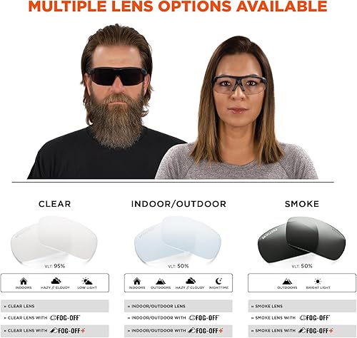 Miniatura 5 de Ergodyne Gafas de seguridad Skullerz SKOLL, ANSI z87.1