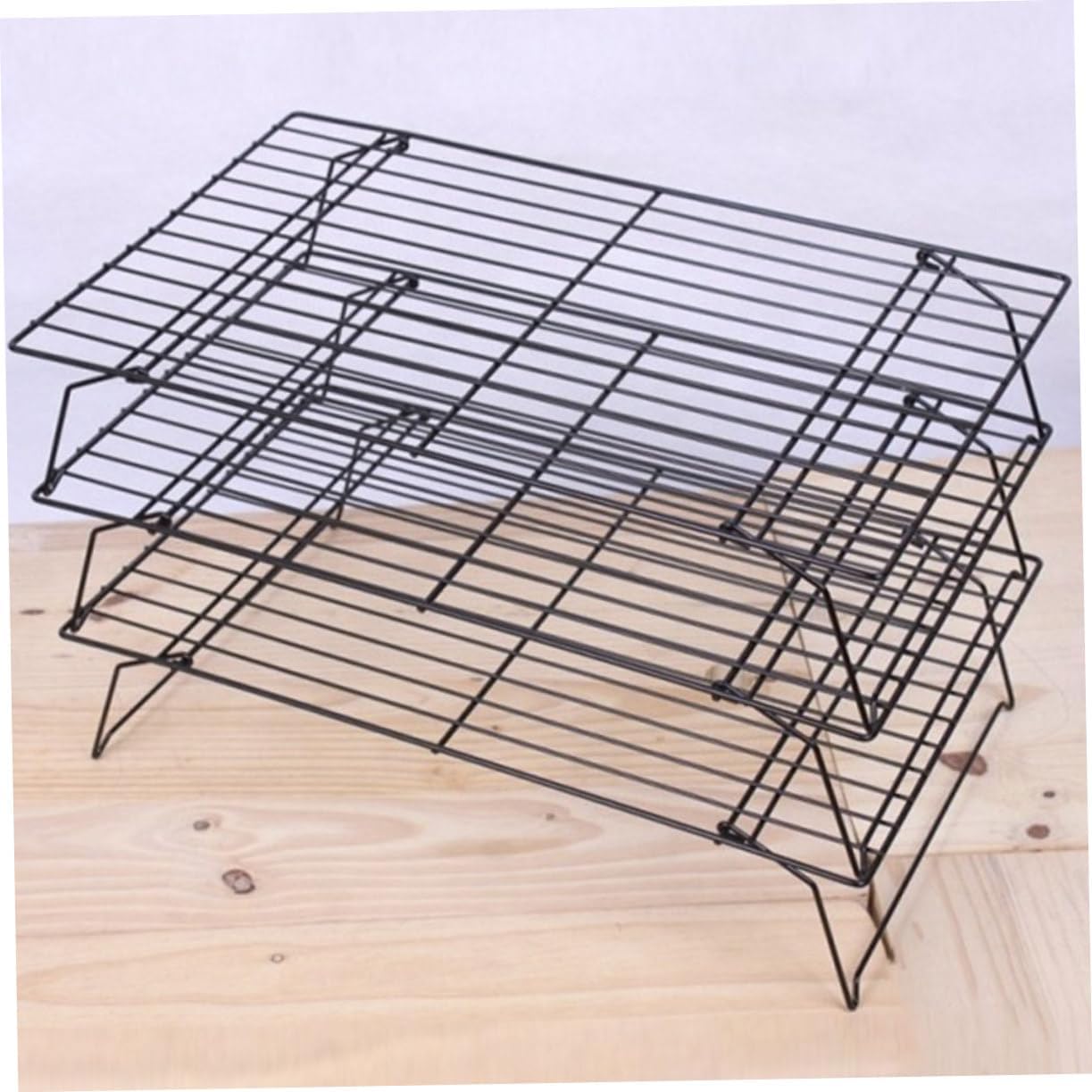 Alipis 3pcs Multi-function Cooling Rack Set Carbon Steel Baking Rack for Cookies Bread Bbq Grilling Non- to Clean for Cooking Cooling and Baking