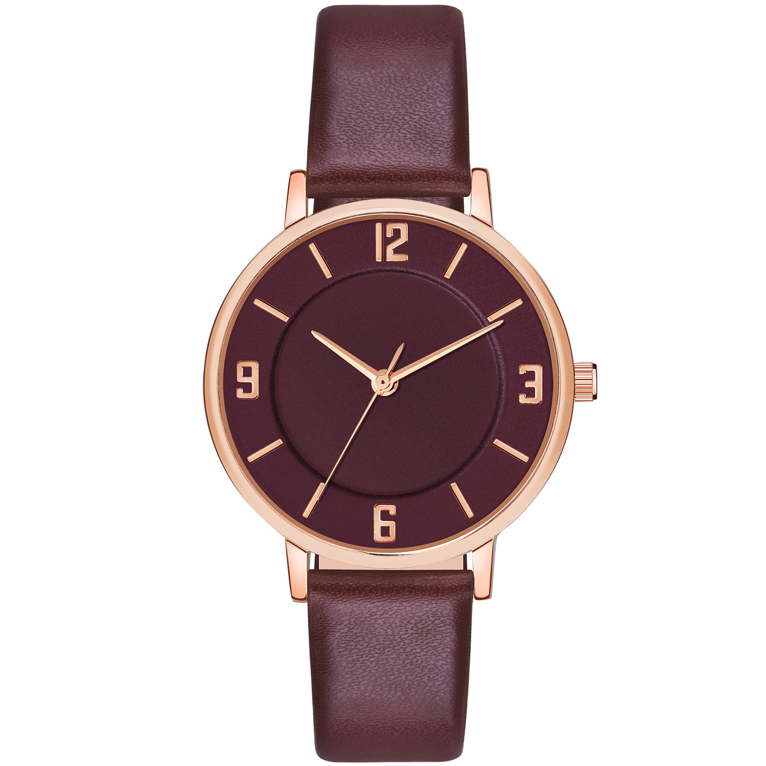 K Vajir® Stylish Girls and Woman Analogue Display and Leather Strap Watch | Attractive Gift for Gils and Woman (Brown) (B0B9L7WJB7) Amazon Price History, Amazon Price Tracker
