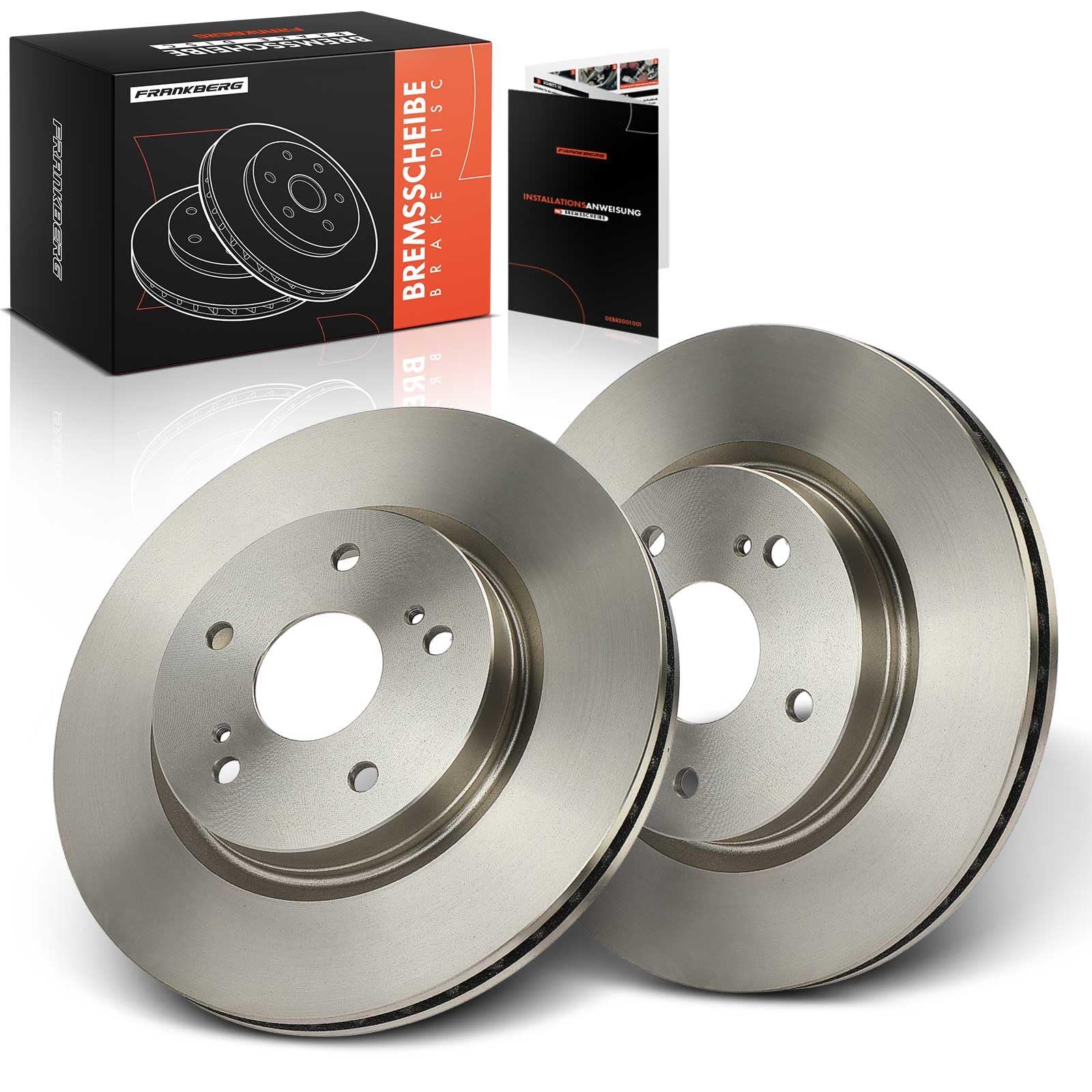 Frankberg 2 discos de freno delanteros ventilados de ⌀295 mm 5521165J00000 | Compatible con: Grand Vitara II JT TD TE