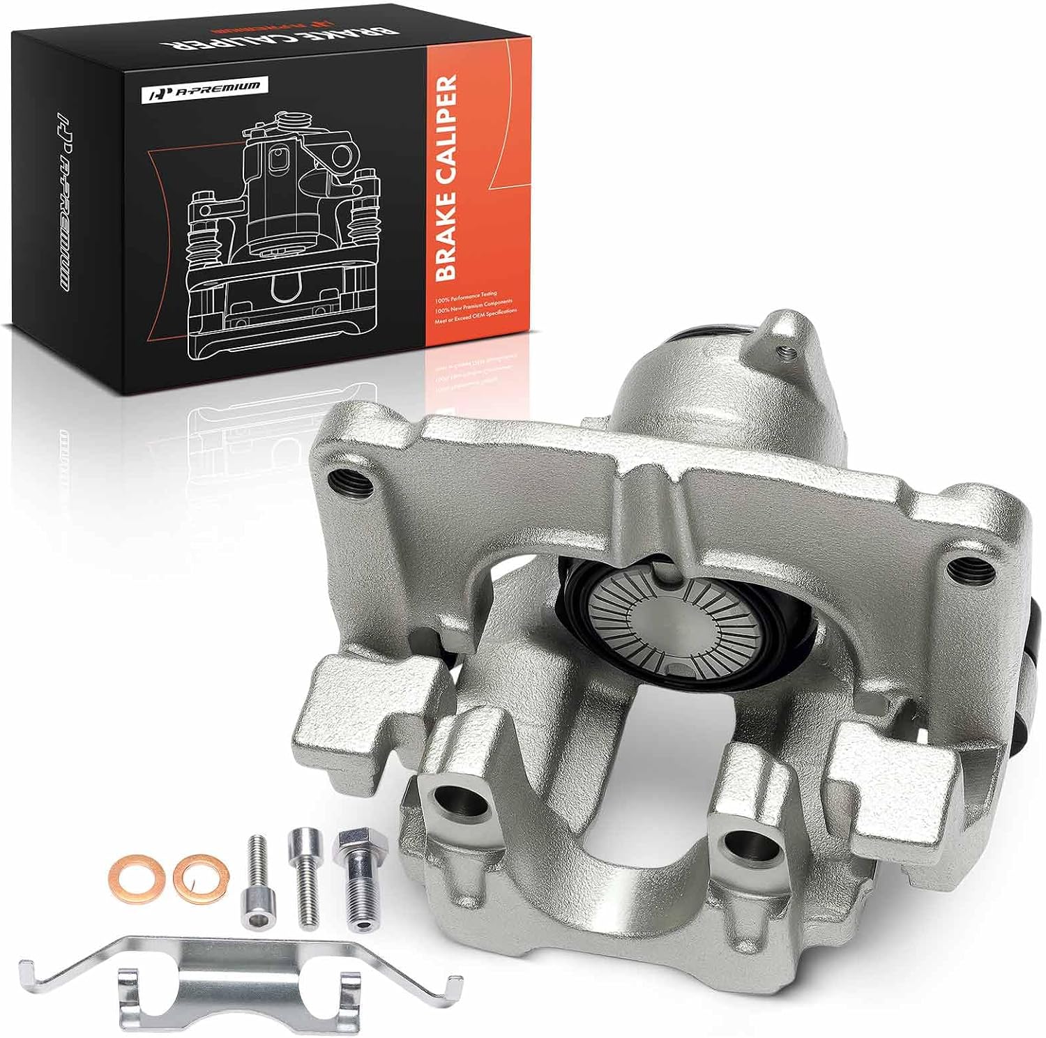 A-Premium Disc Brake Caliper Assembly with Bracket Compatible with Chrysler Vehicles - Pacifica 2017-2023, Voyager 2020-2023 - Rear Left Driver Side