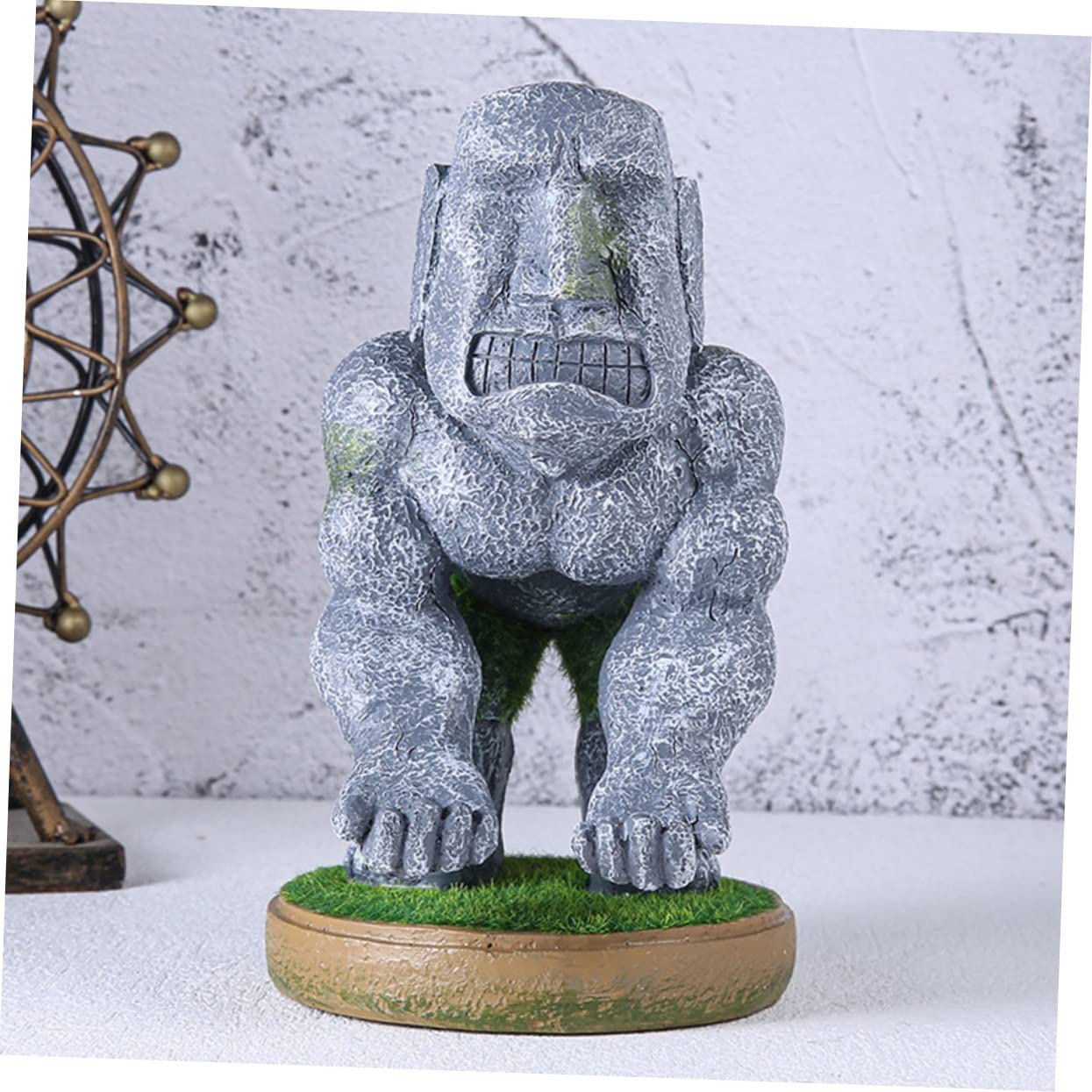 jojofuny Supporto Per Controller Di Gioco in Resina a Forma Di Statua Moai, Organizer Decorativo Da Tavolo Per Appassionati Di Gaming, Supporto Resistente e Originale Per Maniglie Di Gioco