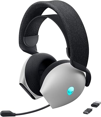 Alienware Dual Mode Wireless Gaming Headset – AW720H (Lunar Light)
