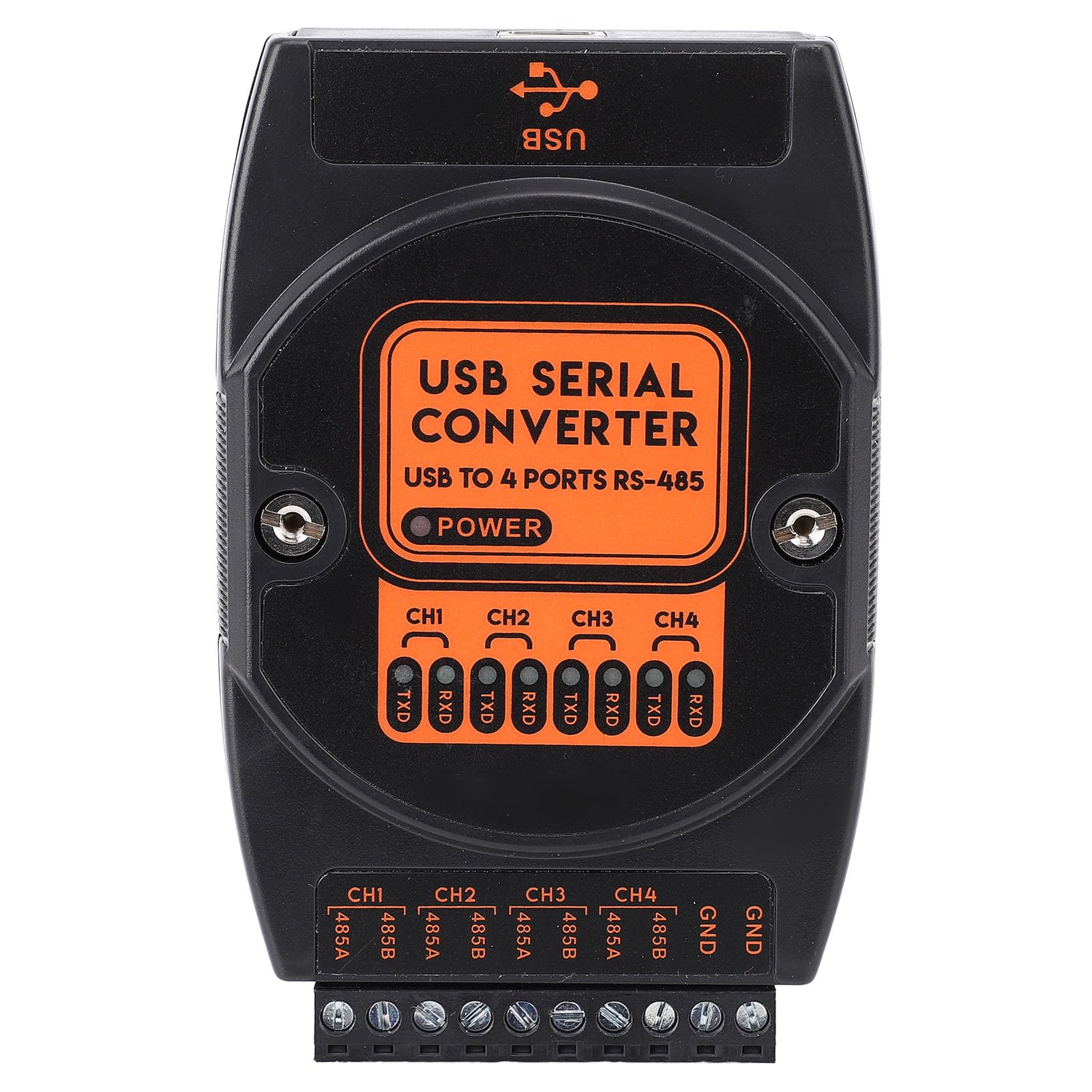 Eujgoov Konwerter USB na 4-kierunkowy Port Szeregowy 485, materiał ABS, Izolacja 1500 V, Ochrona 600 W, do urządzeń