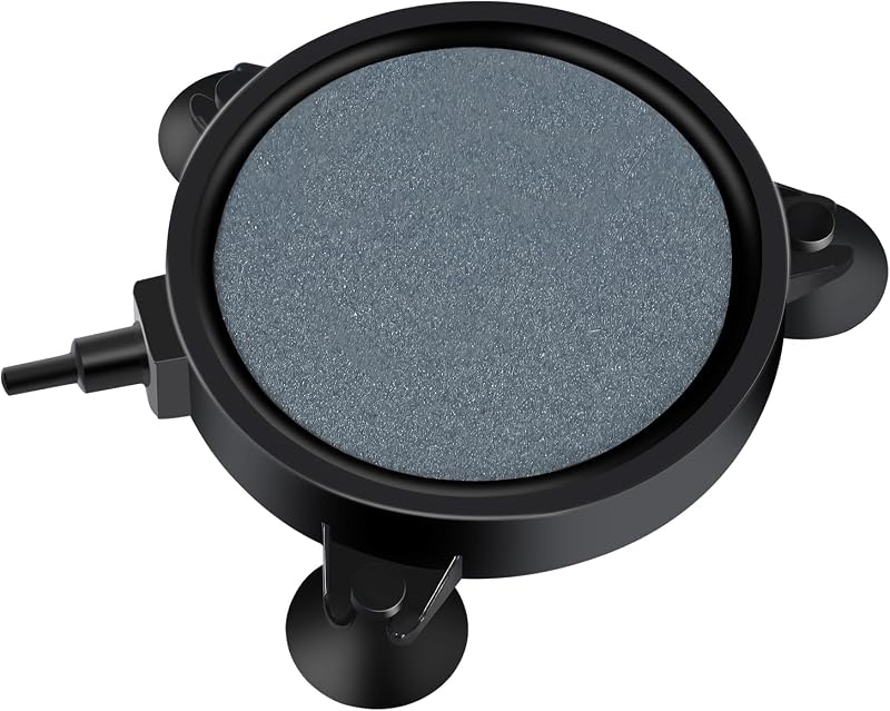 Pedra porosa difusora de ar para aquário AQUANEAT com ventosas, 10,41 cm