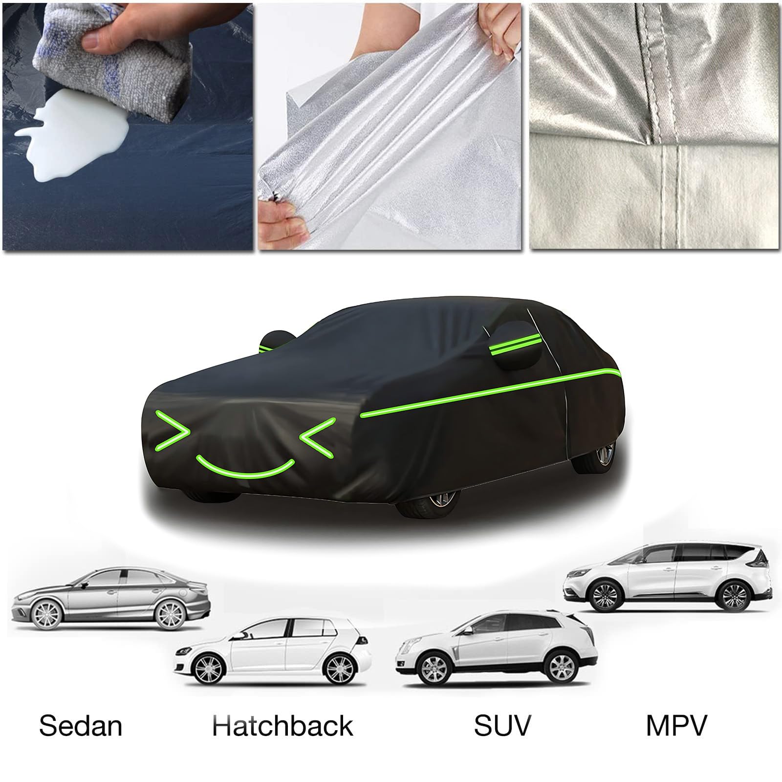 Bâche Voiture Extérieur Anti Grêle Pour Audi A3 8p 2006-2013,Housse De Protection Voiture Exterieur, Bache Anti Grele,Housse Anti Grele Voiture