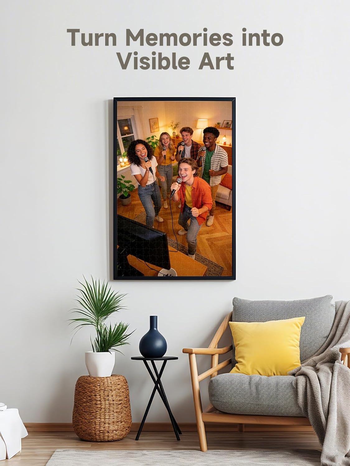 Custom Photo Puzzle- Personalized Jigsaw Puzzle from Photo, Create Your Own Puzzle with Your Picture, Gift for Mother's Day, Wedding, Pet, Birthday, Christmas (1000-Vertical)