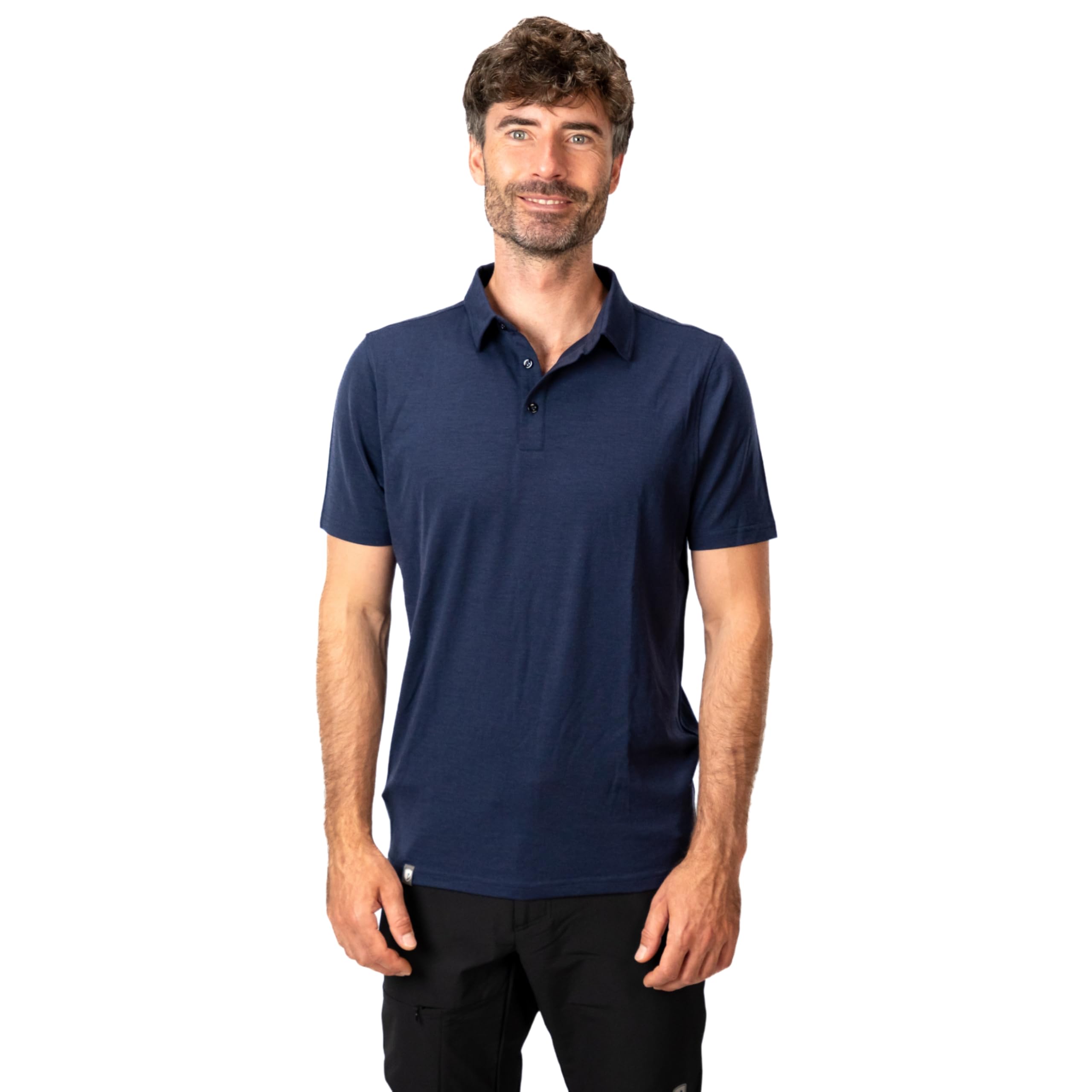 ALPIN LOACKER Merino Polo T-Shirt Herren Kurzarm Antischweißshirt Thermooberteil atmungsaktiv