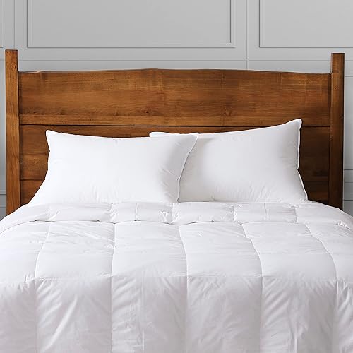 Cuddledown Dreamstead - Edredón para todas las estaciones, plumón de pato, potencia de relleno de 700, 300 hilos, carcasa 100% algodón, percal