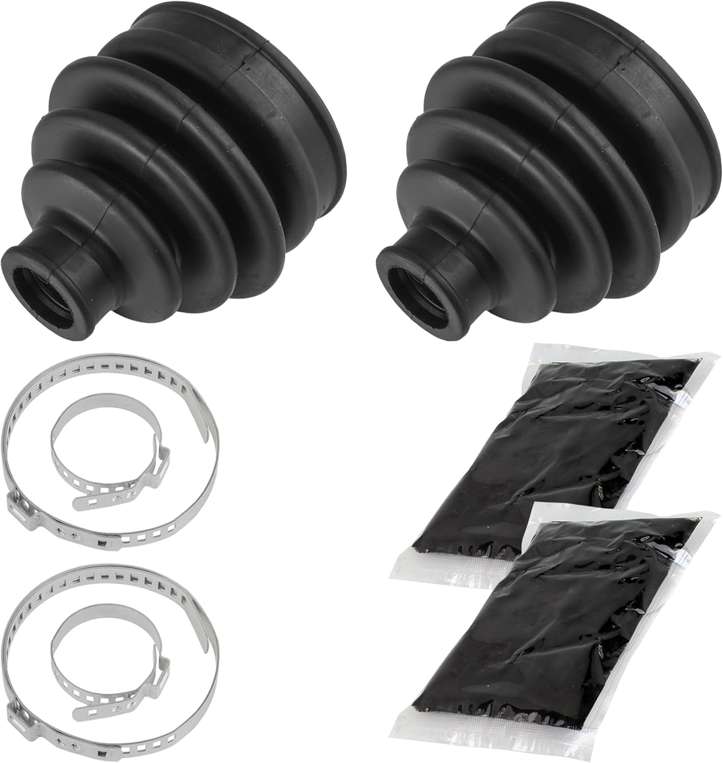 Caltric Rear Axle Outer And Inner Cv Boot Kit Compatible with Suzuki Lta750X Kingquad 750 4X4 2008-2015